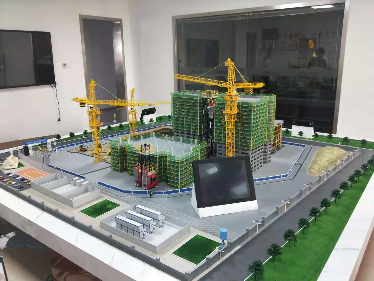 中牟县建筑施工场景模型